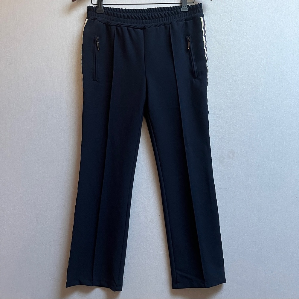 Kate by Laltramoda Side Stripe Track Trouser Pants Navy - Small